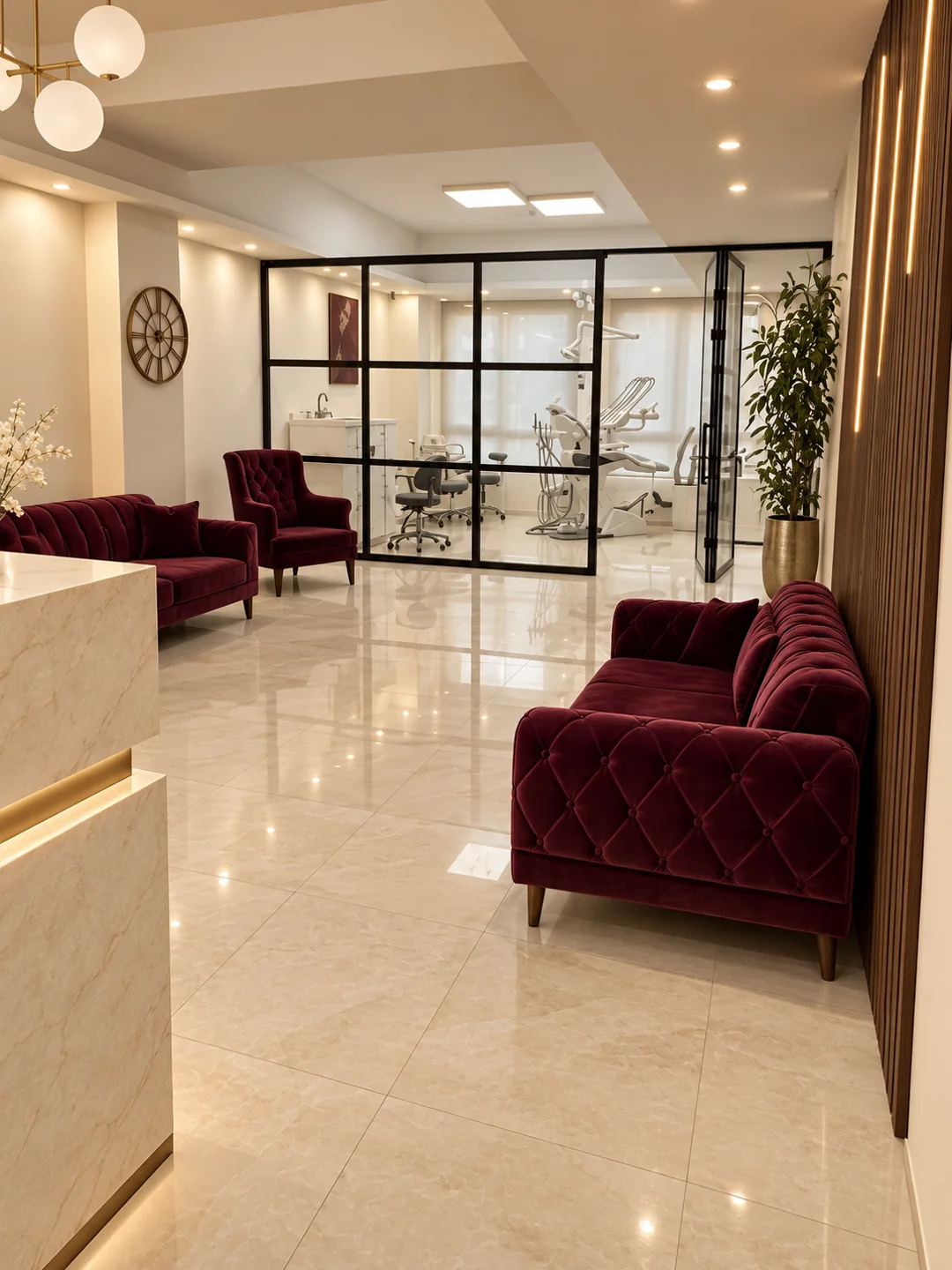Waiting lounge Redesigned furniture and waiting lounge at Dr Veneerr